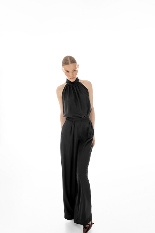 Viscose Trousers "Gray Whisper"