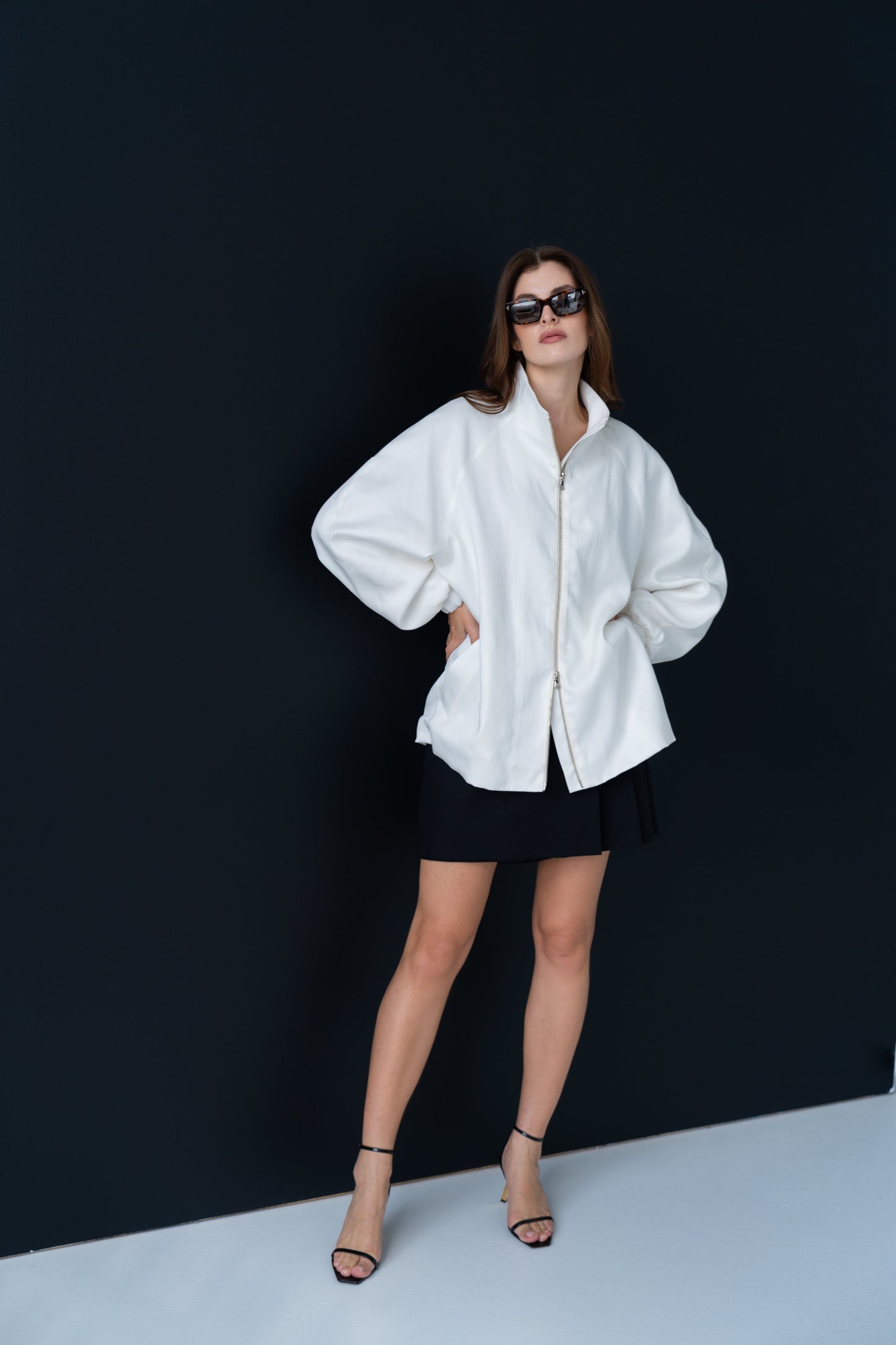 White bomber jacket PREORDER