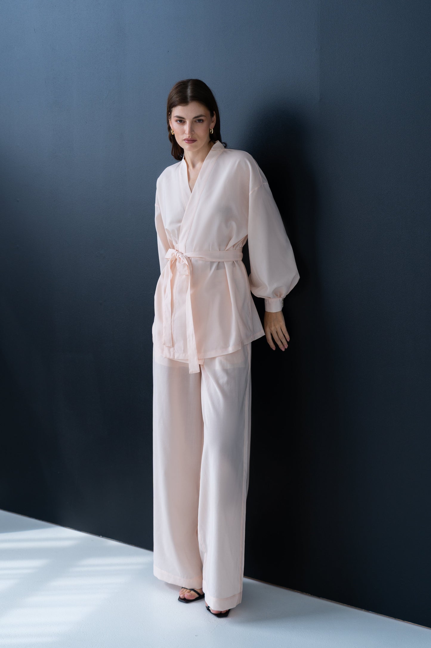Pink Wool Kimono