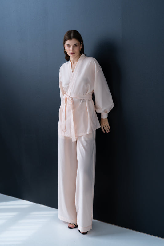 Pink Wool Pants